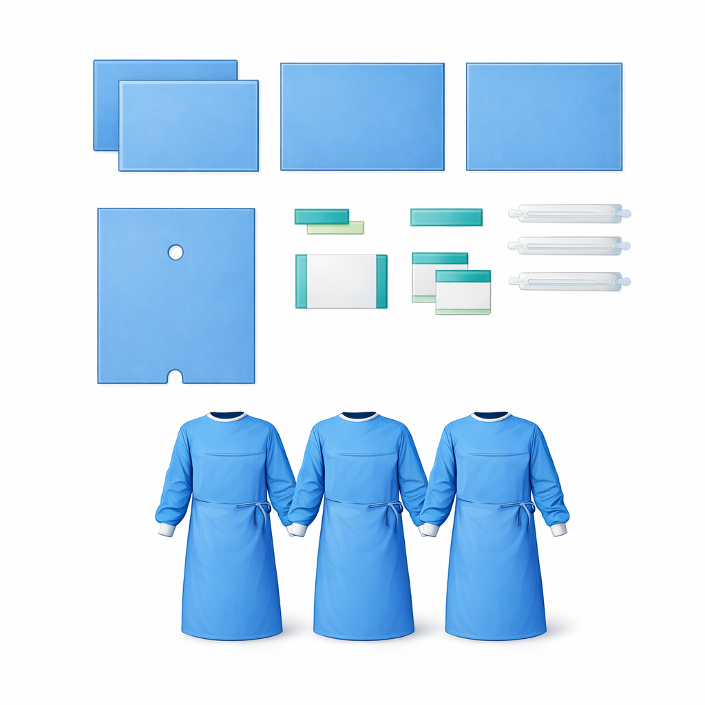 Steriles OP-Abdeckset Pack 3 M/L/XL